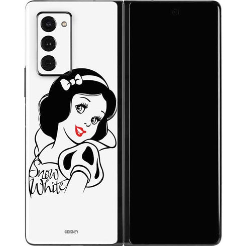 Disney Snow White Black and White Art Galaxy Z Fold2 5G Skin