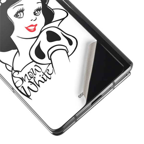 Disney Snow White Black and White Art Galaxy Z Fold2 5G Skin