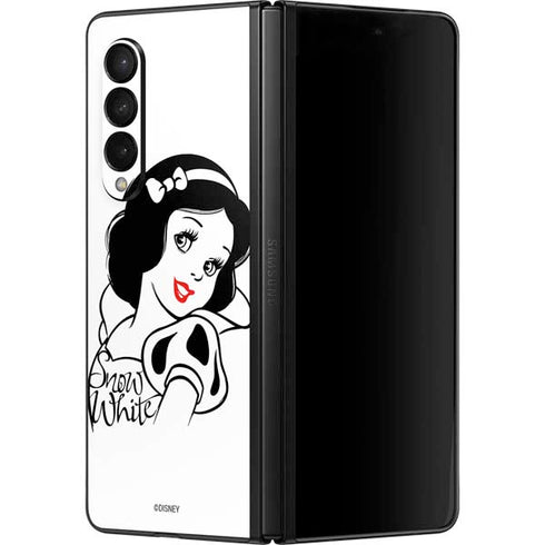 Disney Snow White Black and White Art Galaxy Z Fold3 5G Skin