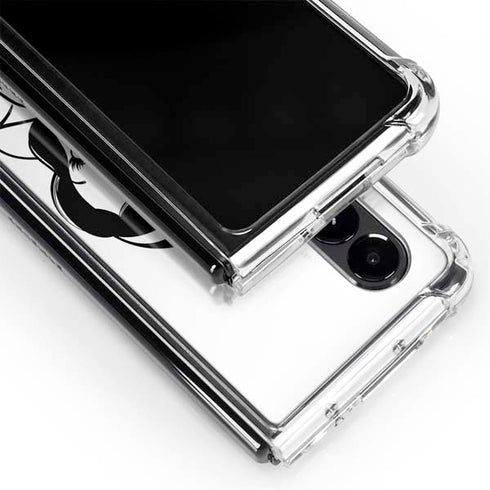 Disney Snow White Black and White Art Galaxy Z Fold4 5G Clear Case