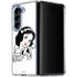 Disney Snow White Black and White Art Galaxy Z Fold5 5G Clear Case
