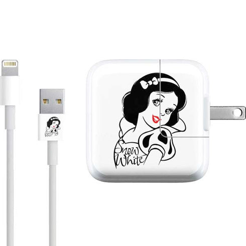 Disney Snow White Black and White Art iPad Charger (10W USB) Skin