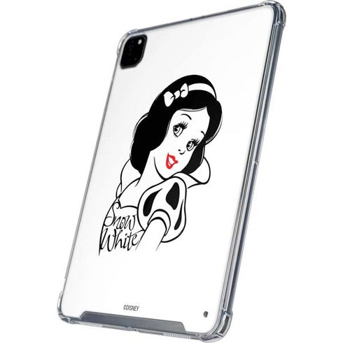 Disney Snow White Black and White Art iPad Pro 12.9in (2020) Clear Case