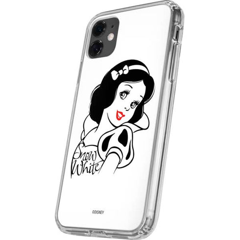 Disney Snow White Black and White Art iPhone 11 Clear Case