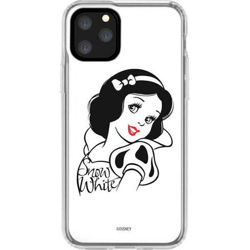 Disney Snow White Black and White Art iPhone 11 Pro Clear Case