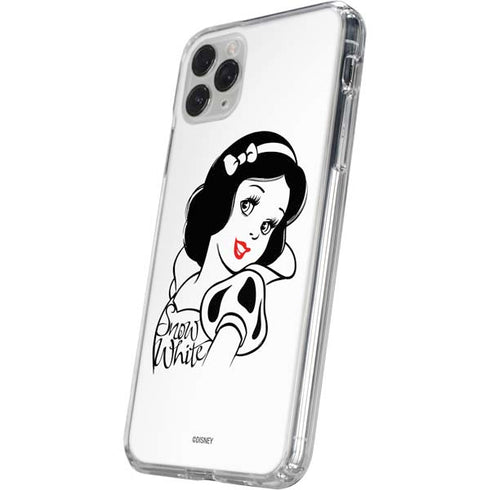 Disney Snow White Black and White Art iPhone 11 Pro Clear Case