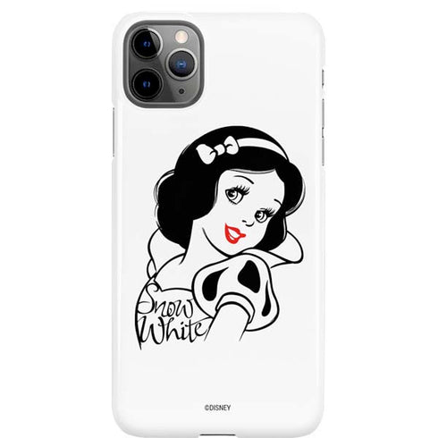 Disney Snow White Black and White Art iPhone 11 Pro Max Lite Case