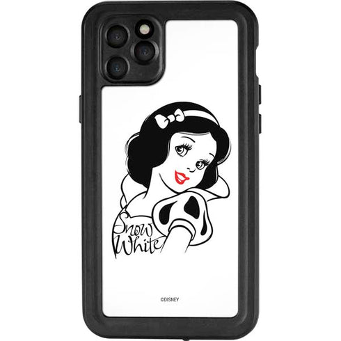 Disney Snow White Black and White Art iPhone 11 Pro Max Waterproof Case