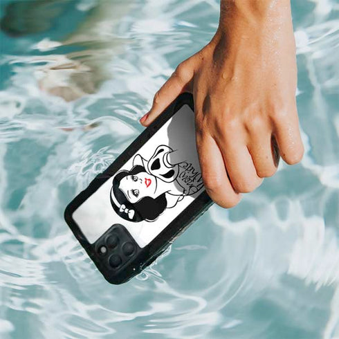 Disney Snow White Black and White Art iPhone 11 Pro Max Waterproof Case