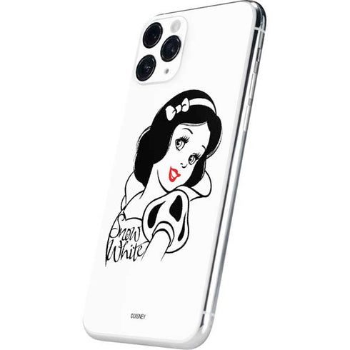 Disney Snow White Black and White Art iPhone 11 Pro Skin