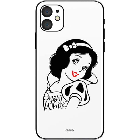 Disney Snow White Black and White Art iPhone 11 Skin