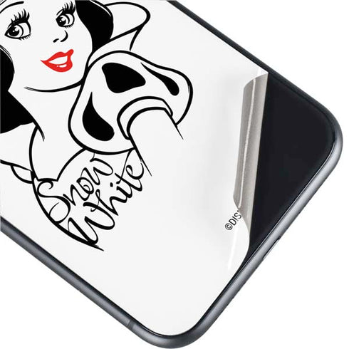 Disney Snow White Black and White Art iPhone 11 Skin