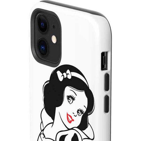 Disney Snow White Black and White Art iPhone 12 Impact Case