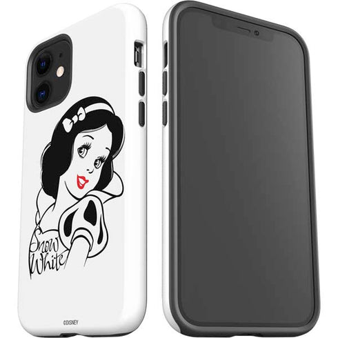 Disney Snow White Black and White Art iPhone 12 Impact Case