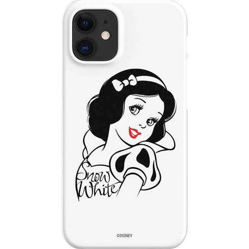 Disney Snow White Black and White Art iPhone 12 Mini Lite Case