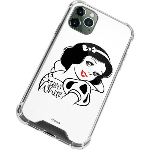 Disney Snow White Black and White Art iPhone 12 Pro Max Clear Case