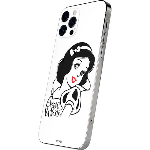 Disney Snow White Black and White Art iPhone 12 Pro Max Skin