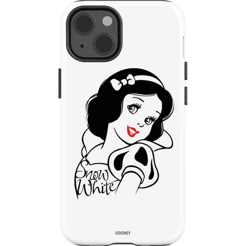 Disney Snow White Black and White Art iPhone 13 Impact Case