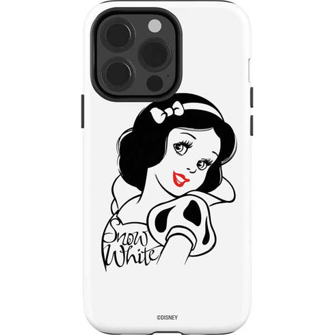 Disney Snow White Black and White Art iPhone 13 Pro Impact Case