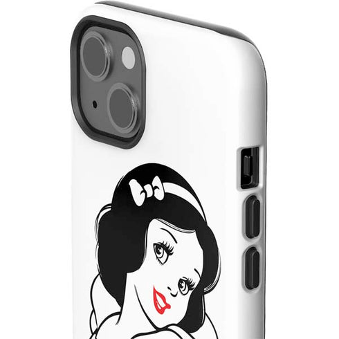 Disney Snow White Black and White Art iPhone 15 Impact Case