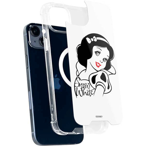 Disney Snow White Black and White Art iPhone 15 Plus MagSafe Case