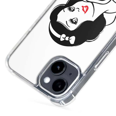 Disney Snow White Black and White Art iPhone 15 Plus MagSafe Case