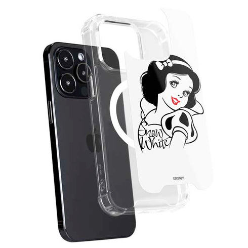 Disney Snow White Black and White Art iPhone 15 Pro MagSafe Case
