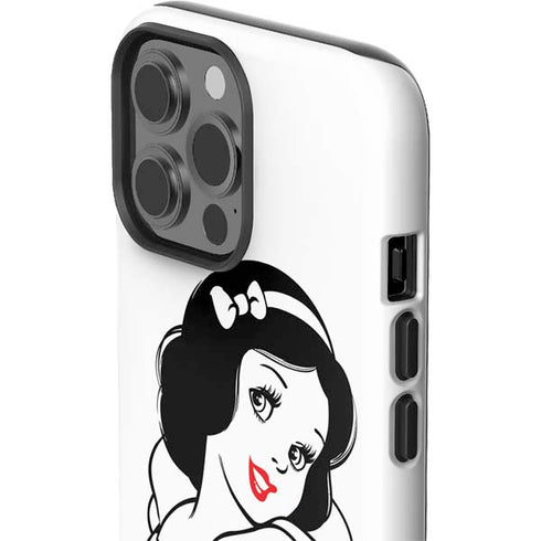 Disney Snow White Black and White Art iPhone 15 Pro Max Impact Case
