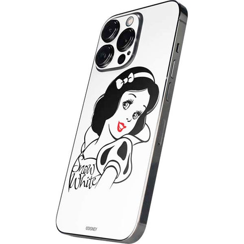 Disney Snow White Black and White Art iPhone 14 Pro Skin