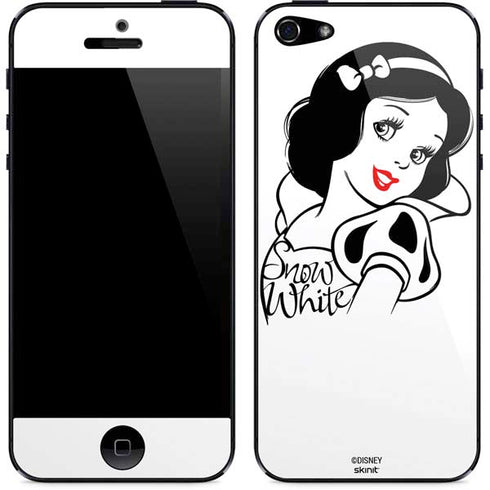Disney Snow White Black and White Art iPhone 5/5s/5SE Skin