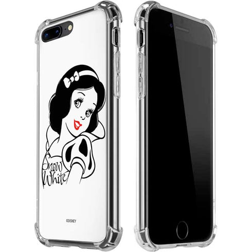 Disney Snow White Black and White Art iPhone 7/8 Plus Clear Case