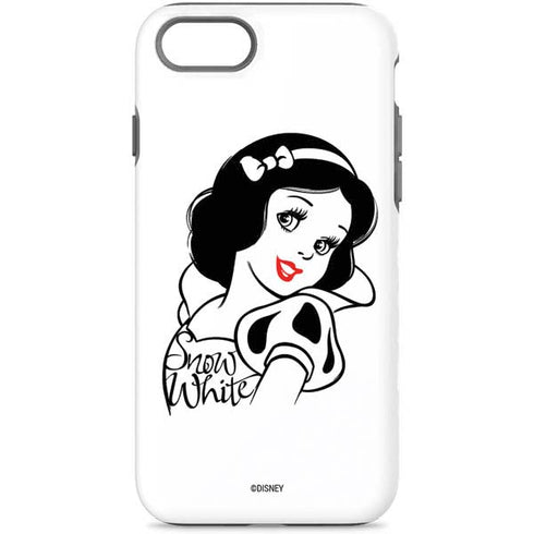 Disney Snow White Black and White Art iPhone 7 Pro Case