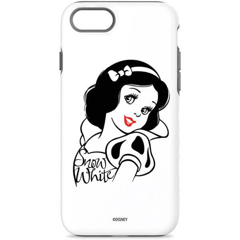 Disney Snow White Black and White Art iPhone 8 Pro Case