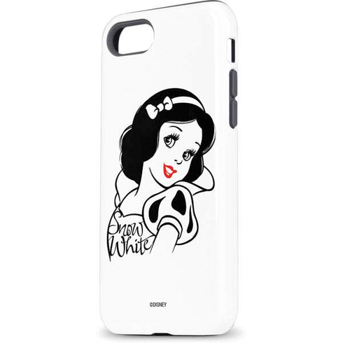 Disney Snow White Black and White Art iPhone 8 Pro Case