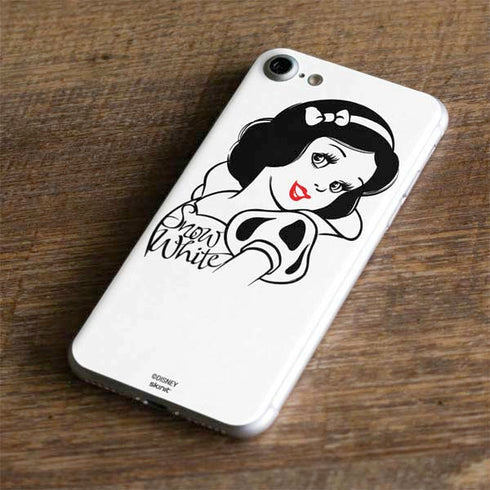 Disney Snow White Black and White Art iPhone 8 Skin