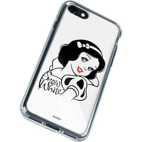 Disney Snow White Black and White Art iPhone SE (2nd & 3rd Gen) Clear Case