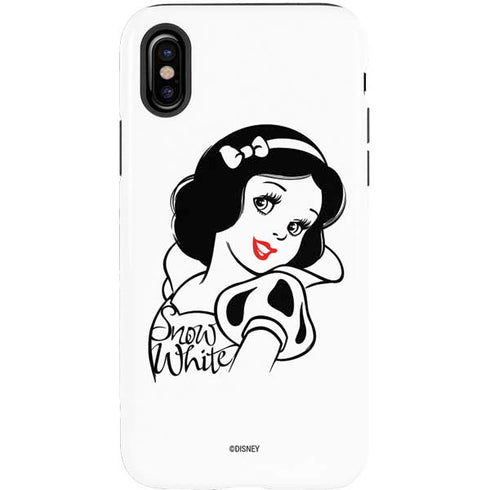 Disney Snow White Black and White Art iPhone X Pro Case