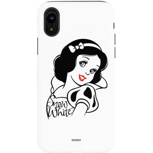Disney Snow White Black and White Art iPhone XR Pro Case