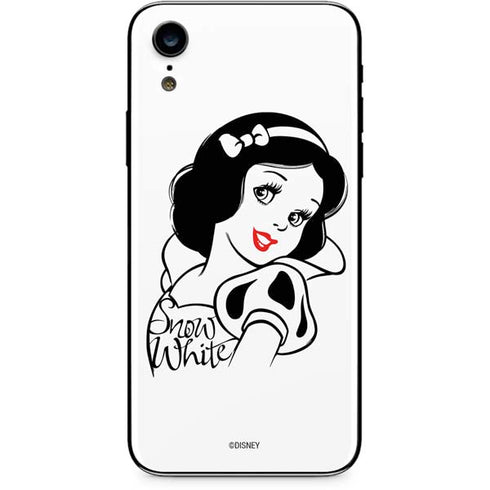 Disney Snow White Black and White Art iPhone XR Skin