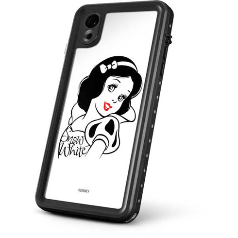 Disney Snow White Black and White Art iPhone XR Waterproof Case