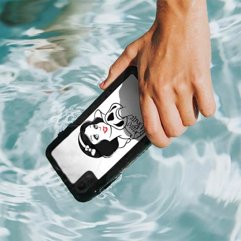 Disney Snow White Black and White Art iPhone XR Waterproof Case