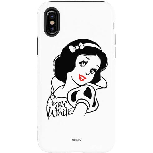 Disney Snow White Black and White Art iPhone XS Pro Case