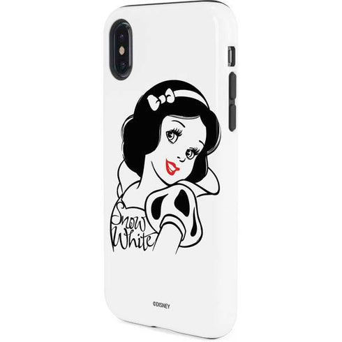 Disney Snow White Black and White Art iPhone XS Pro Case