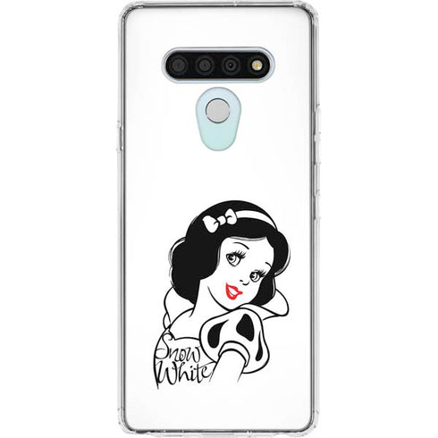 Disney Snow White Black and White Art LG Stylo 6 Clear Case
