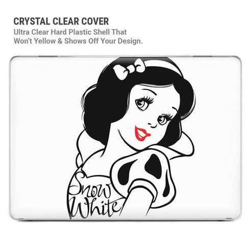 Disney Snow White Black and White Art MacBook Pro 16in (2021-25) Case plus Skin