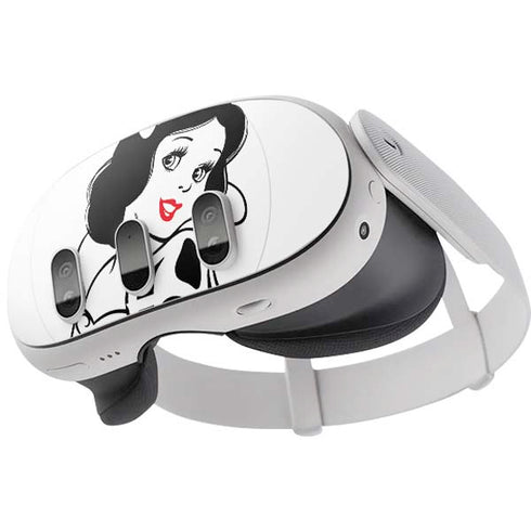 Disney Snow White Black and White Art Meta Quest 3 Skin