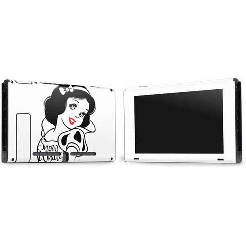 Disney Snow White Black and White Art Nintendo Switch Bundle Skin