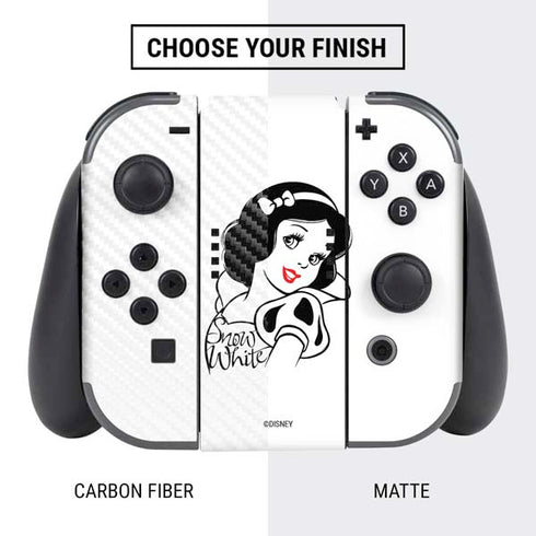 Disney Snow White Black and White Art Nintendo Switch Bundle Skin