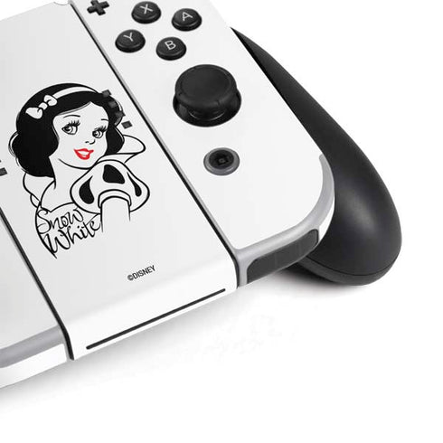 Disney Snow White Black and White Art Nintendo Switch OLED (2021) Skin