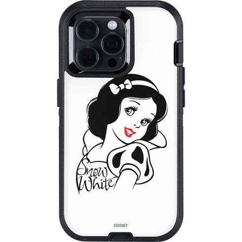 Disney Snow White Black and White Art Otterbox Defender iPhone Skin